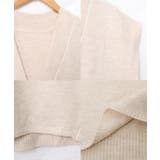 Vネックオーバーニットベスト トップス ベスト | Growing Rich | 詳細画像9 