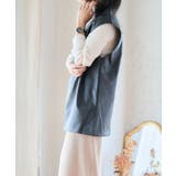 Vネックフェイクレザーベスト トップス ベスト | Growing Rich | 詳細画像12