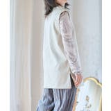 Vネックフェイクレザーベスト トップス ベスト | Growing Rich | 詳細画像14