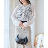 アイボリー | 透かし編み2Wayカーディガン トップス カーディガン | Growing Rich