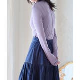 ダークパープル | シアーネットハイネックプルオーバー トップス シアートップス | Growing Rich