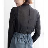 シアーネットハイネックプルオーバー トップス シアートップス | Growing Rich | 詳細画像7 