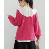 起毛ブークレニットカーディガン ニットカーディガン レディース | Growing Rich | 詳細画像5