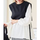 異素材ドッキングチュニック チュニック ベスト | Growing Rich | 詳細画像13