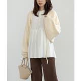 ぽわん袖2Wayニットボレロ ボレロ カーディガン | Growing Rich | 詳細画像2