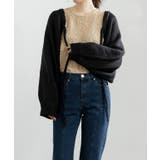 ぽわん袖2Wayニットボレロ ボレロ カーディガン | Growing Rich | 詳細画像8