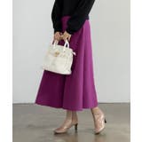 スポンジニットフレアスカート ニットスカート フレアスカート | Growing Rich | 詳細画像4 