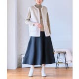 スポンジニットフレアスカート ニットスカート フレアスカート | Growing Rich | 詳細画像5 