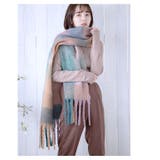 起毛ブロックチェック柄マフラー マフラー レディース | Growing Rich | 詳細画像21 