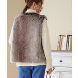 ロングファーミックスベスト ベスト レディース | Growing Rich | 詳細画像10