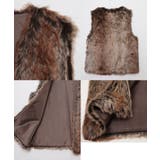 ロングファーミックスベスト ベスト レディース | Growing Rich | 詳細画像13