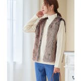 ロングファーミックスベスト ベスト レディース | Growing Rich | 詳細画像9