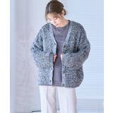 ループ編みニットカーディガン ニット レディース | Growing Rich | 詳細画像8 