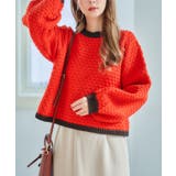 配色ポップコーン編みニット ニット レディース | Growing Rich | 詳細画像2 