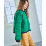 配色ポップコーン編みニット ニット レディース | Growing Rich | 詳細画像8 