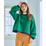 配色ポップコーン編みニット ニット レディース | Growing Rich | 詳細画像4 