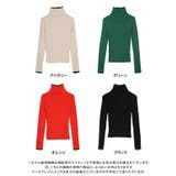 配色ハイネックリブニット ニット レディース | Growing Rich | 詳細画像15 