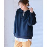 裏起毛ビッグカラースウェット トレーナー レディース | Growing Rich | 詳細画像8