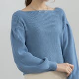 ボートネックボリューム袖ニット ニット レディース | Growing Rich | 詳細画像7 