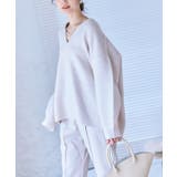 深Vネック天竺ニット ニット レディース | Growing Rich | 詳細画像4 