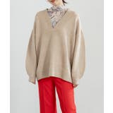 深Vネック天竺ニット ニット レディース | Growing Rich | 詳細画像8 