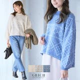 ノルディック柄ジャガードニット ニット レディース | Growing Rich | 詳細画像1 