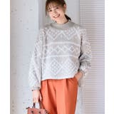 ノルディック柄ジャガードニット ニット レディース | Growing Rich | 詳細画像2 