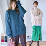 ローゲージオーバーサイズニット ニット レディース | Growing Rich | 詳細画像1 