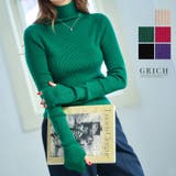指穴ハイネックリブニット ニット レディース | Growing Rich | 詳細画像1