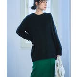 ブラック | 起毛ブークレニットチュニック ニット レディース | Growing Rich