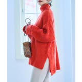 シャギーハイネックチュニック ニット レディース | Growing Rich | 詳細画像2