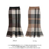 チェック柄マーメイドニットスカート M L | Growing Rich | 詳細画像17