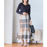 チェック柄マーメイドニットスカート M L | Growing Rich | 詳細画像3
