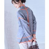 配色パイピングハイネックニット ニット レディース | Growing Rich | 詳細画像7 