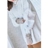 オートミール | 袖ロゴ入り裏起毛ビッグスウェット トレーナー 裏起毛 | Growing Rich