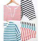 ボーダーキーネックニット ニット レディース | Growing Rich | 詳細画像13 