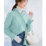 グリーンST | パールボタンシャツ シャツ レディース | Growing Rich