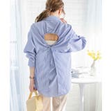 ストライプバックオープンシャツ ストライプ シャツ | Growing Rich | 詳細画像3 