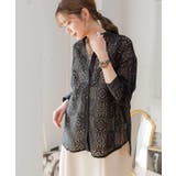 バンドカラーレースシャツ レース ブラウス | Growing Rich | 詳細画像2