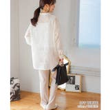 バンドカラーレースシャツ レース ブラウス | Growing Rich | 詳細画像9