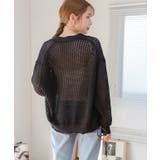 透かし柄カーディガン カーディガン レディース | Growing Rich | 詳細画像8 