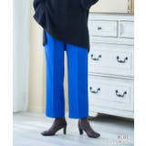 ディープブルー | センタープレスカラーパンツ パンツ レディース | Growing Rich