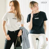 バーコードプリントTシャツ トップス レディース | Growing Rich | 詳細画像1 