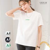 天竺スモールプリントTシャツ tシャツ レディース | Growing Rich | 詳細画像1
