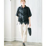 フロントシャーリング5分袖シャツ トップス レディース | Growing Rich | 詳細画像11