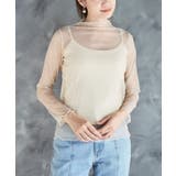 ラメシアーチュールトップス 見せるインナー シアートップス | Growing Rich | 詳細画像8