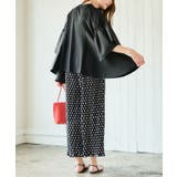 袖スリット異素材フレアトップス フレアスリーブ 半袖 | Growing Rich | 詳細画像13 