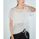 オフホワイト | シアー チェック シャーリング | Growing Rich