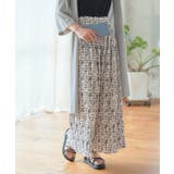 総柄プリーツワイドパンツ プリーツ パンツ | Growing Rich | 詳細画像12