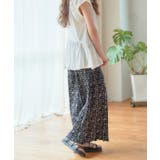 総柄プリーツワイドパンツ プリーツ パンツ | Growing Rich | 詳細画像16